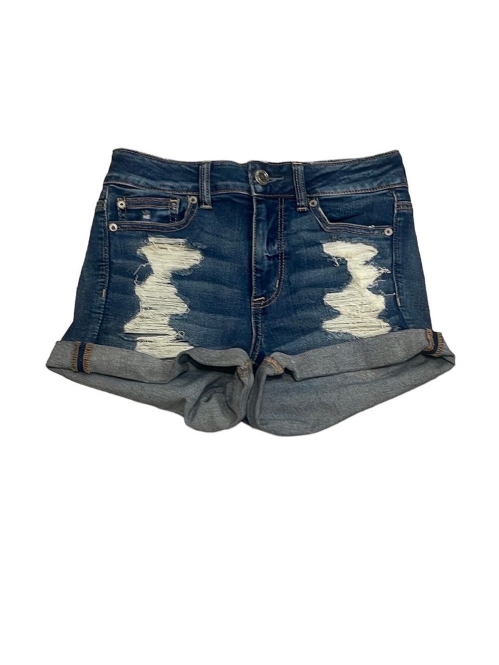 American Eagle AEO Next Level High Rise Shortie Jean Short Size 4